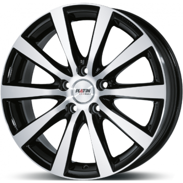 ALU Platišče PLATIN P 66 8,0x19 Mat črno polirano PLATIŠČA